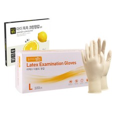 Home Edition MJ 乳膠衛生手套 L 100入 + My Tok Tok 衛生手套 50入, 1套