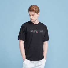 비버리힐스폴로클럽 플래그 통기성 라운드 반팔 티셔츠 CPS9T30