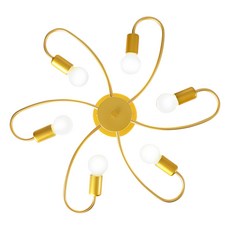 Honey Comb 北歐工業風半吸頂燈六燈(KC2199-87) 簡約金屬質感 點亮每個角落, 1入