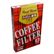 Pearl Horse 寶馬 咖啡濾紙 JA-P-009-103 4~7人, 50個裝, 1套