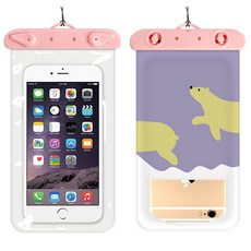 Water Joy 高強度手機保護防水袋, 北極熊, 1個