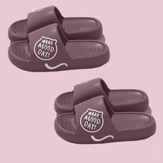 데이소이 굿데이 푹신한 고양이 거실화, 01 퍼플 캣, 2개