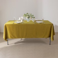 대성섬유 루핑 고급벨벳 식탁보, 골드, 특소(90 x 150 cm), 1개