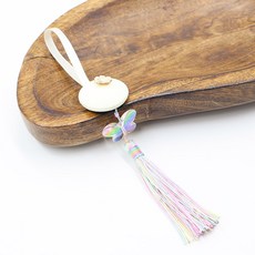 緋緞路 珍珠蝴蝶流蘇佩飾