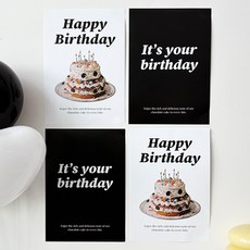 미미파티 생일 포스터 파티 셀프 꾸미기 4p, 1 스위트 벌스데이