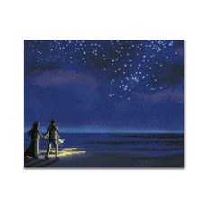 아디코 DIY 보석십자수 밤하늘 속에서 50 x 40 cm BF03, 혼합색상, 1개
