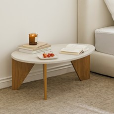 WOODRAY May 沙發客廳茶几 L, 白色