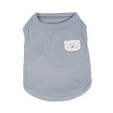 cheepet 趣派寵物 狗狗 Helio 夏季無袖衣服, 03 灰藍色