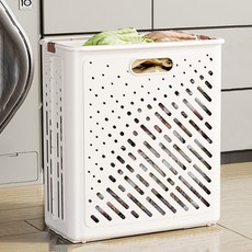 Sonio堅固的多功能折疊式洗衣籃, 02 一般 白色