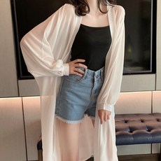 마더브띠 여성용 로브형 쉬폰 가디건