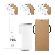 日期地毯蜂蜜罐 375 320ml + 白蓋 + 簡單的洋槐蜂蜜 L 貼紙套組, 10組