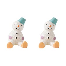 조이앤조이 핸드폰 거치 전원코드 보관 후크, 02 눈사람, 2개