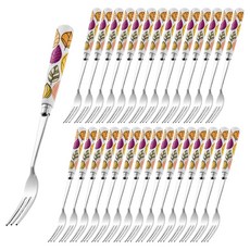 GENIAL 芙蘿拉茶叉, 混合顏色, 30個