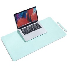 더그랑 초대형 가죽 데스크톱 사무용 매트, 민트