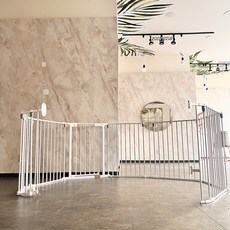 키워보리 CM 다용도 접이식 안전문 세트 37번 CMER80, 화이트, 1개