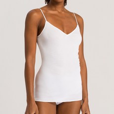 한로 여성용 통기성 코튼 심리스 스파게티 탑 나시 71601