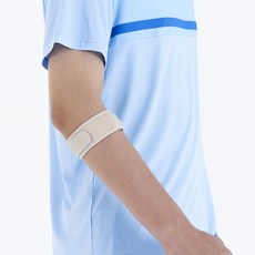 Gripit 韓國製單條運動手肘保護帶, 米色, 1個