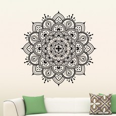 탑시가 TCR 흑백 만다라 포인트 벽지, D타입