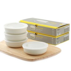 ZEN 陶瓷飯冷凍冷藏保鮮盒 2入, 2組, 4 個容器 + 4 個蓋子