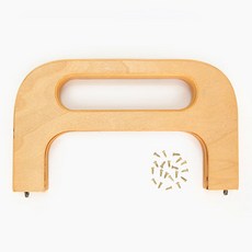 HAPPY BEARS 半月形木製相框, 1個, 原木色