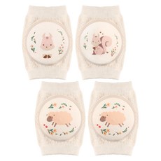 Yomilock 動物圖案護膝, 松鼠款+綿羊款, 2組