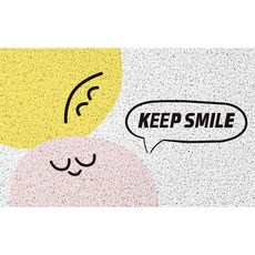 마이데일리 귀여운 캐릭터 스마일 현관 침실 발매트 카페트, F