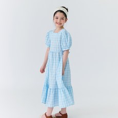 Bebezoo 女童紅寶石格紋長洋裝