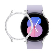 스페이스쉴드 스마트워치 샤인 큐빅 범퍼 케이스, 투명, 1개