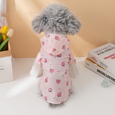 Artipet 寵物圖案風格雨衣, 1個, 粉紅蜜桃