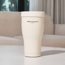 BERMAN 車用隨行杯, 象牙白, 1個, 850ml