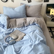언헤브 모던 이불커버, K 라이트블루