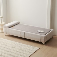 데코라인 평온 온열 흙 3인용 소파 방문설치, 그레이