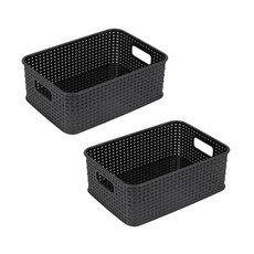 我的風格 Jik T Ratan 籃子 5 號, 2個, 黑色