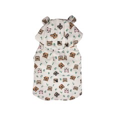 寵物可愛輕薄雨衣, 04 小白動物, 1個