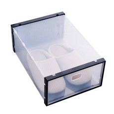 Tingol塑膠透明鞋盒, 黑色