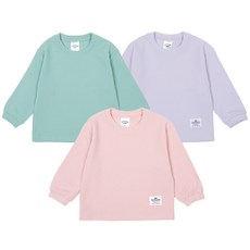RAINBOW KIDS 童款溫柔色系長袖上衣 3件組