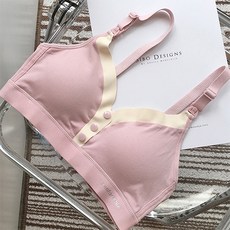 馬卡龍設計鈕扣哺乳內衣