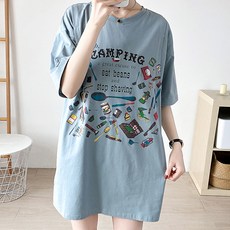 短袖哺乳印花上衣