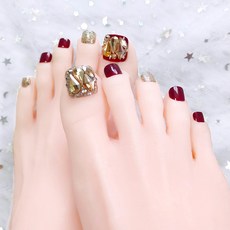 esthe HauteZen 黏貼式美甲腳甲藝術貼, 魅絲, 1個