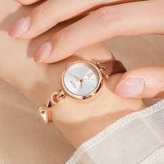 JULIUS 聚利時 女性金屬皮革錶帶手錶 JA-1351