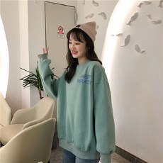 피어니스트 비비드컬러 오버핏 맨투맨