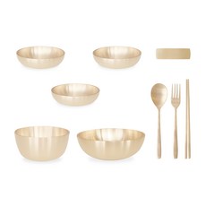 Nothyang 孩童餐具組 9入, 單色, 7種孩童餐具