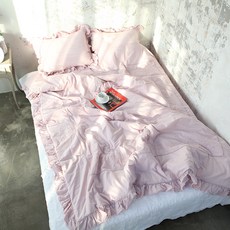 40支棉荷葉邊床包組 BSMV27-160-PK