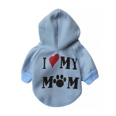 I Love Pet 寵物 I Love Mom 毛衣, 天藍色