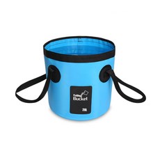 Booth Market 釣魚用折疊水桶 20L, 藍色