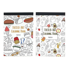 TUCO.B 藝術著色本 甜點明信片本 2入 隨機出貨