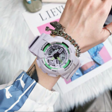 逍遙商會 防水學生軍人腕式電子運動手錶, 1個, 灰色