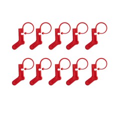 addi 長襪造型段數計環, 紅色, 10個