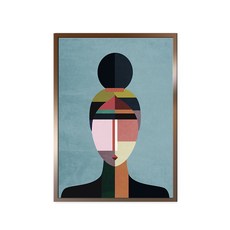 페이스아트 포스터 + 알루미늄 액자 세트, 브론즈