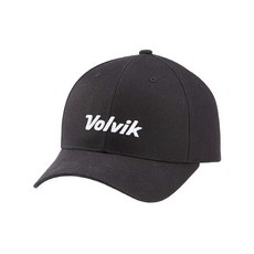Volvik 基本款棒球高爾夫球帽, 黑色